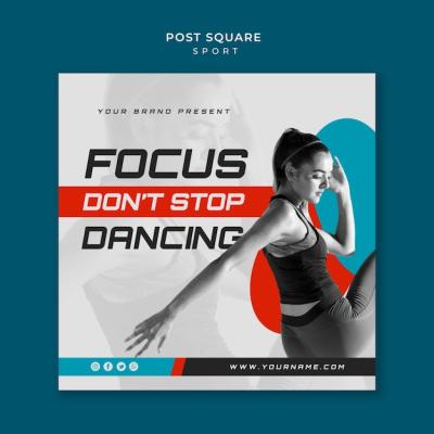 Dynamic Square Post Sport Concept – Free Download, Free Stock Photo