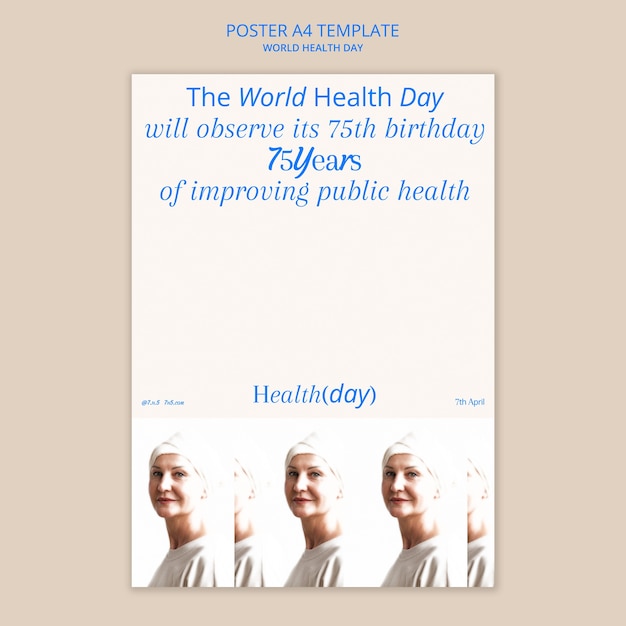 World Health Day Celebration Poster Template – Free to Download