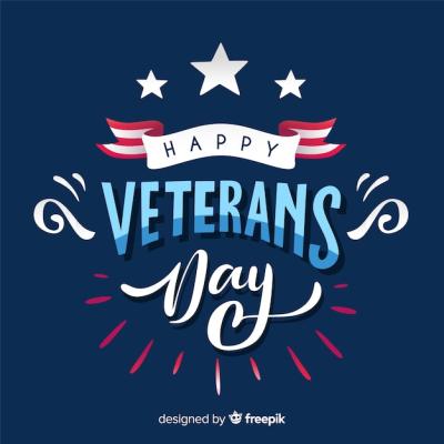 Modern Veteran’s Day Composition with Flat Design – Free Download