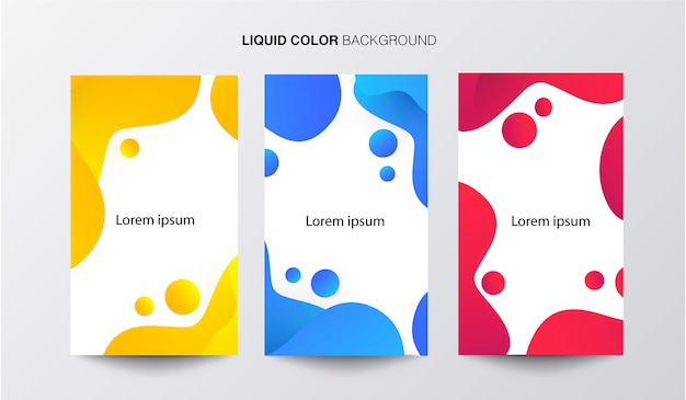 Liquid Color Banner Template Set – Free Download