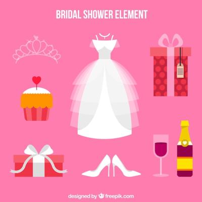 Flat Wedding Accessories Collection – Free Download