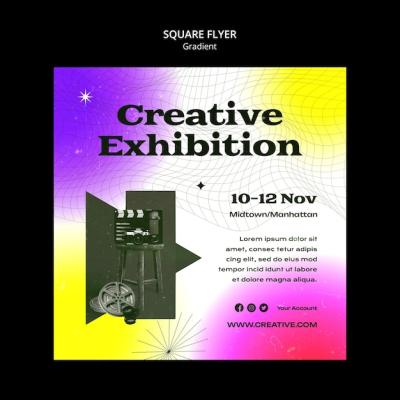 Gradient Creative Exhibition Design – Free Download