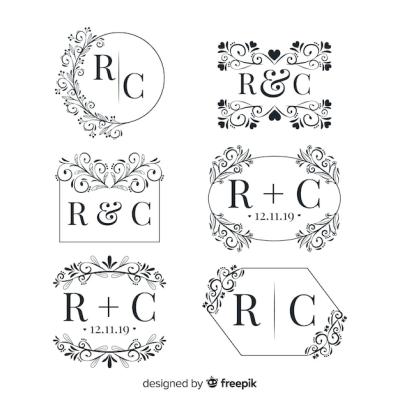 Ornamental Wedding Monogram Collection – Free Download