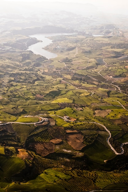 Aerial View of Farm Fields – Free Stock Photo, Download Free