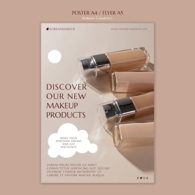 Korean Cosmetics Poster Template – Download Free Stock Photo