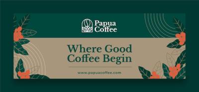 Flat Design Coffee Plantation Facebook Cover Template – Free Download