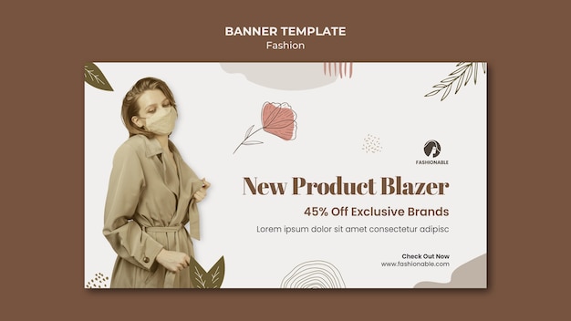 Fashion Banner Template with Photo – Free Download