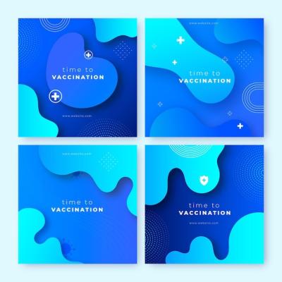 Gradient Vaccine Instagram Post Collection – Free to Download