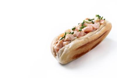 Lobster Roll Isolated on White Background – Free Stock Photo, Download Free Stock Photo