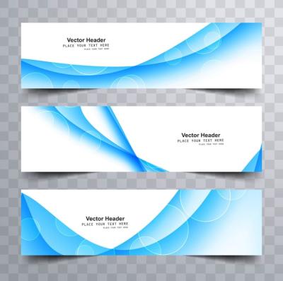 Modern Blue Wave Banners – Free Download