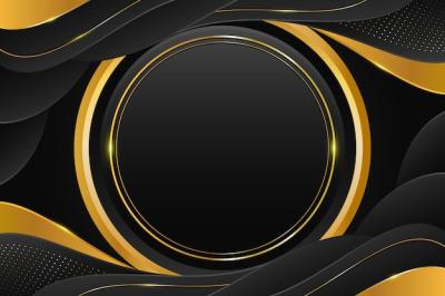 Gradient Black Backgrounds Featuring Golden Frames – Download Free Stock Photos