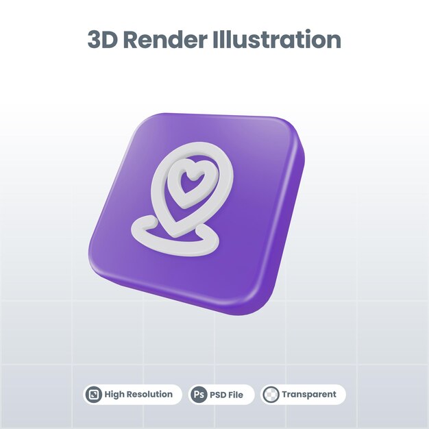 Valentine’s Day 3D Render Invitation Icon for UI UX Web Mobile App Social Media Promotion – Free Download