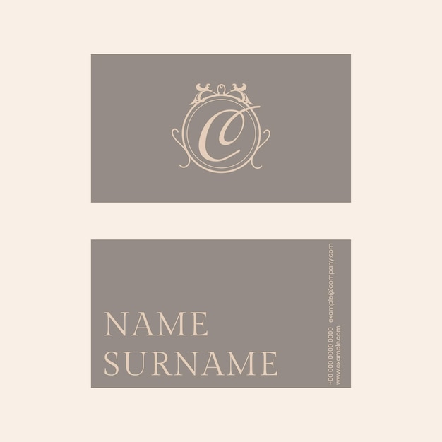 Luxury Business Card Template PSD in Gold and Gray Tone – Free Download