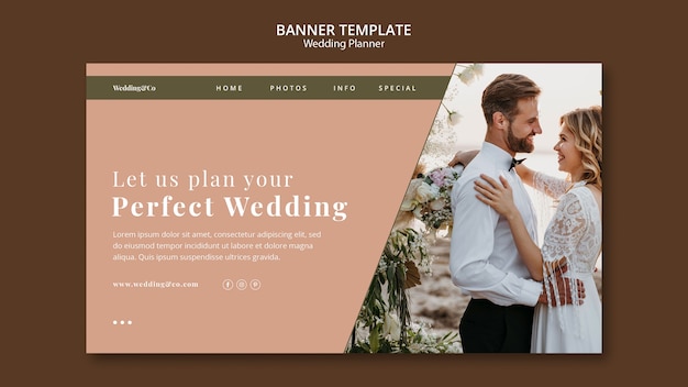 Wedding Planner Landing Page Template – Free Download