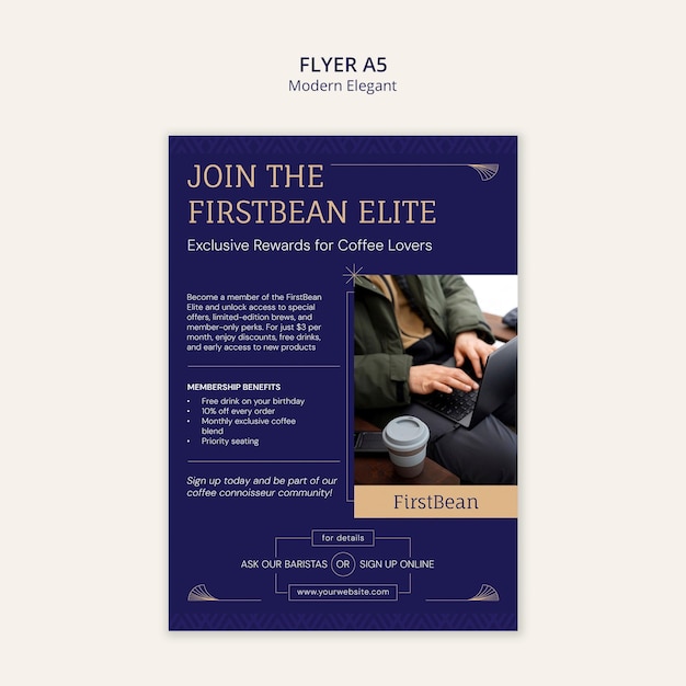 Modern Elegant Flyer Template Design – Free Download