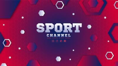 Gradient Sport YouTube Channel Art – Free Download