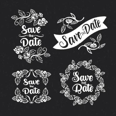 Save the Date Lettering Collection – Free to Download