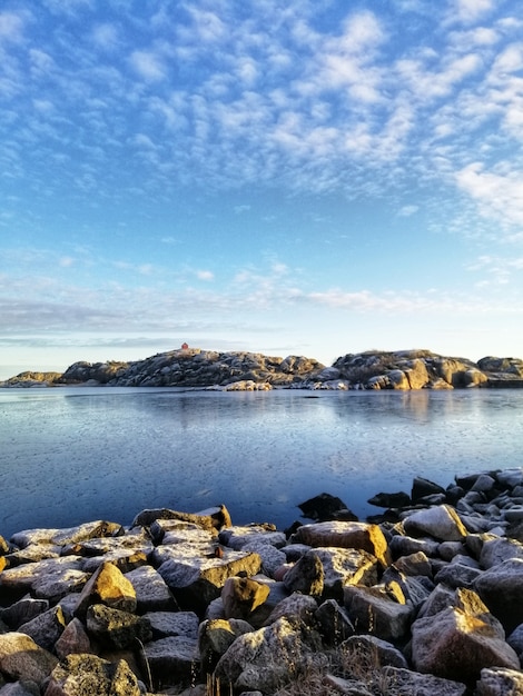 Lake Surrounded by Rock Formations in Stavern, Norway – Free Download