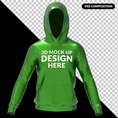 Premium PSD Hoodie Mockup – Front View Free Download