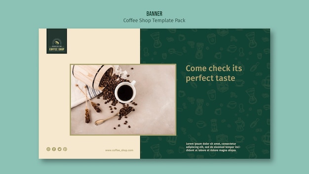 Coffee Shop Banner Template Pack – Free to Download