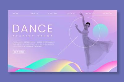 Dancing Ballet Landing Page – Free Stock Photo Download