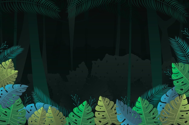 Monstera Leaves Jungle Background – Free Download