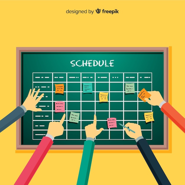 Professional Planning Schedule Concept – Free Download