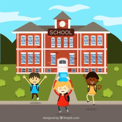 Happy Children Back to School Background – Free Stock Photo Download