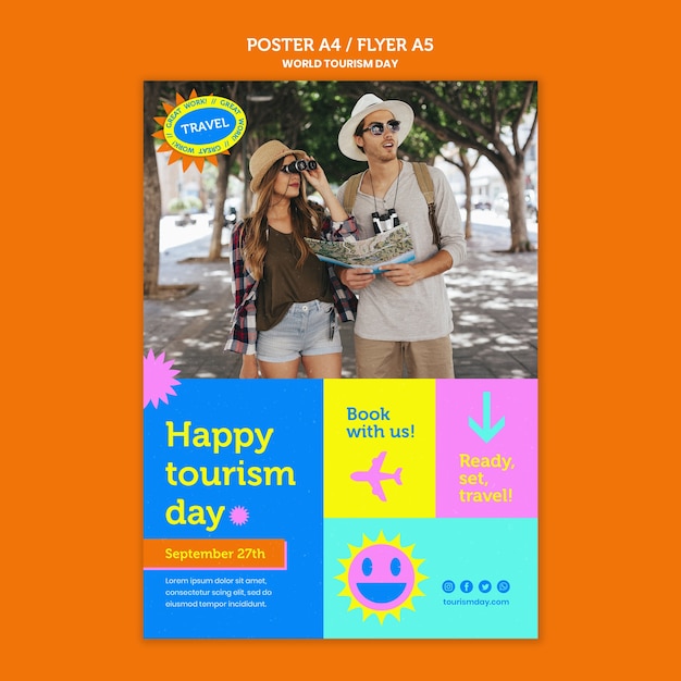 World Tourism Day Poster Template – Free Download