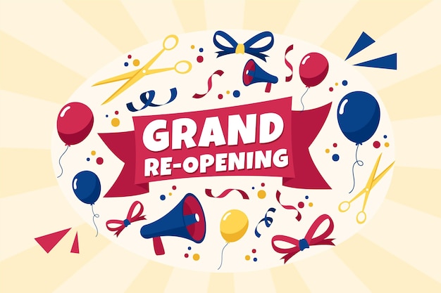 Grand Re-Opening Soon Background: Free Download Free Stock Photo