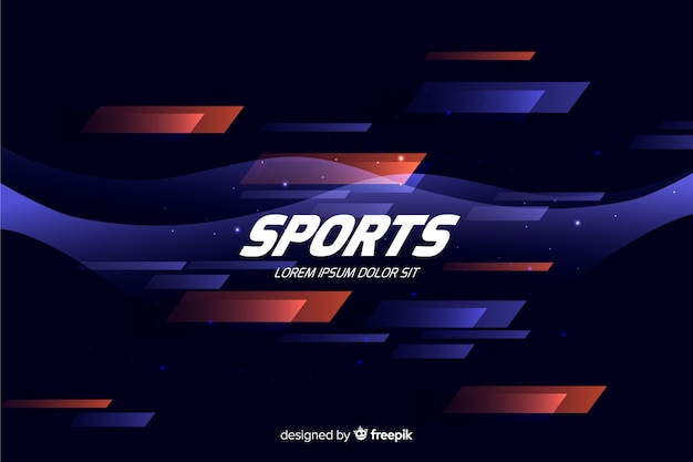 Abstract Sport Background Flat Style – Free Download