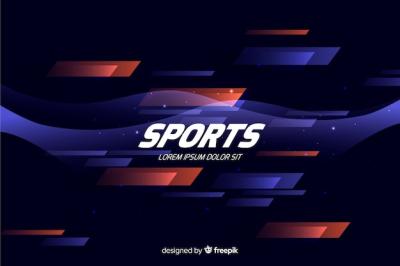 Abstract Sport Background Flat Style – Free Download