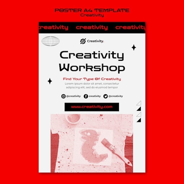 Creativity Workshop Poster Template – Free Download