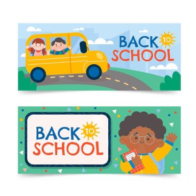 Back to School Banners Set – Free Stock Photos for Download