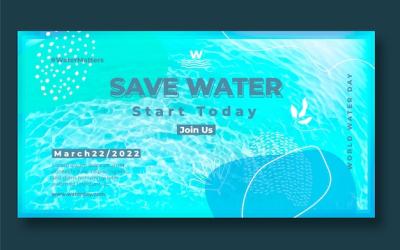 Gradient World Water Day Social Media Promo Template – Free Download