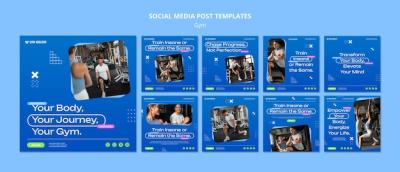 Gym Training Instagram Posts – Free Stock Photos for Download