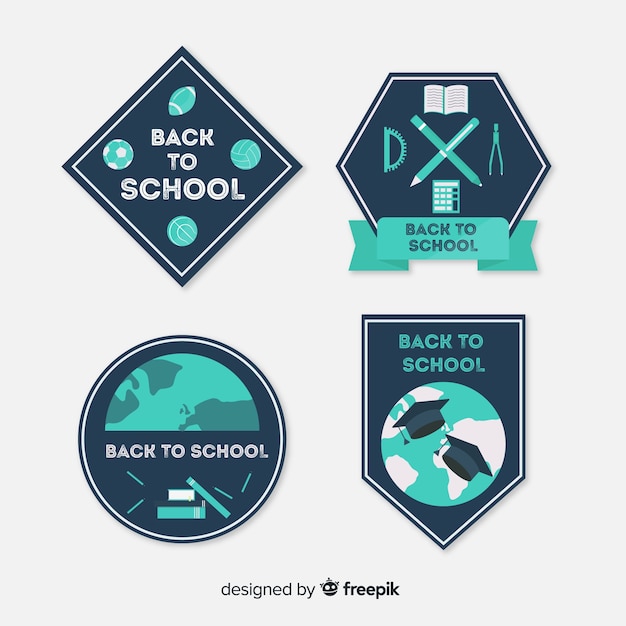 Back to School Label Collection – Free Download