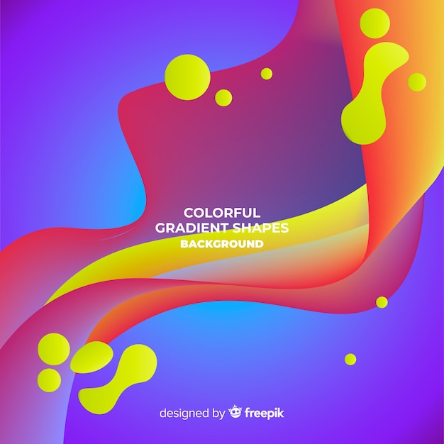 Colorful Liquid Shapes Background – Free Download