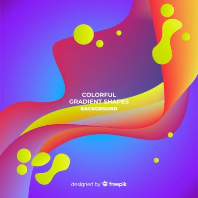 Colorful Liquid Shapes Background – Free Download