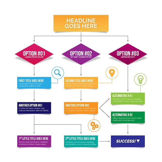 Infographic Concept Flow Diagram – Free Stock Photo, Download for Free