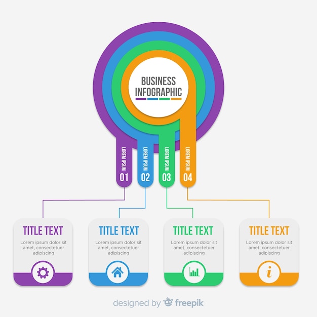 Flat Infographic Design – Free Download, Free Stock Photo