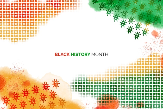 Black History Month Watercolor Background – Free Stock Photo for Download