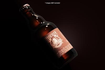 Realistic Beer Bottle Mockup for Free Download