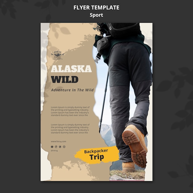 Working Out Concept Poster Template – Free Download