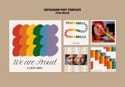 Pride Month Celebration Instagram Posts – Free Download