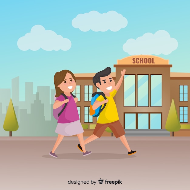 Flat Children Back to School Collection – Free Download