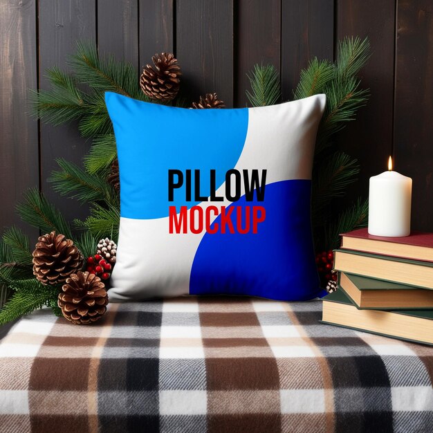 Realistic Pillow Mockup for Textile and Home Decor Design – Free to Download