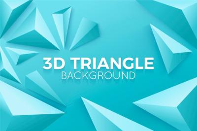 3D Triangles in Vivid Colors – Free Stock Photo Download