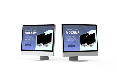 Computer Display Mockup for Your Projects – Free Download