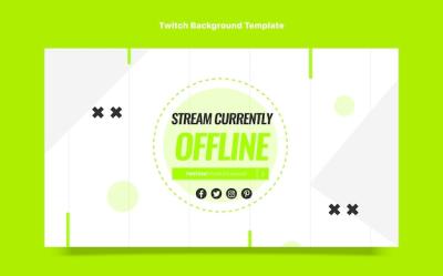 Flat Design Fitness Twitch Background – Free Download